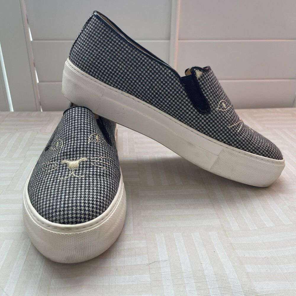 Charlotte Olympia “Cool Cats” Slide On Sneakers Shoes Size 41 / 11